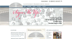 Desktop Screenshot of nantucketpreservation.org