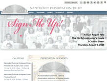 Tablet Screenshot of nantucketpreservation.org
